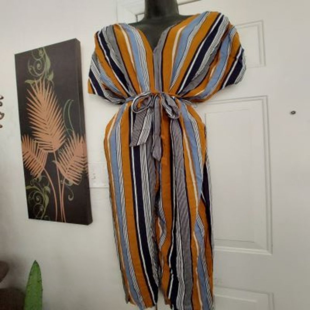Multicolored Striped Jumpsuit